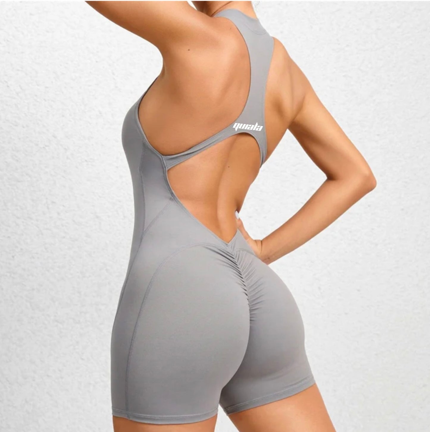 Gray ‘IT GIRL’ Romper