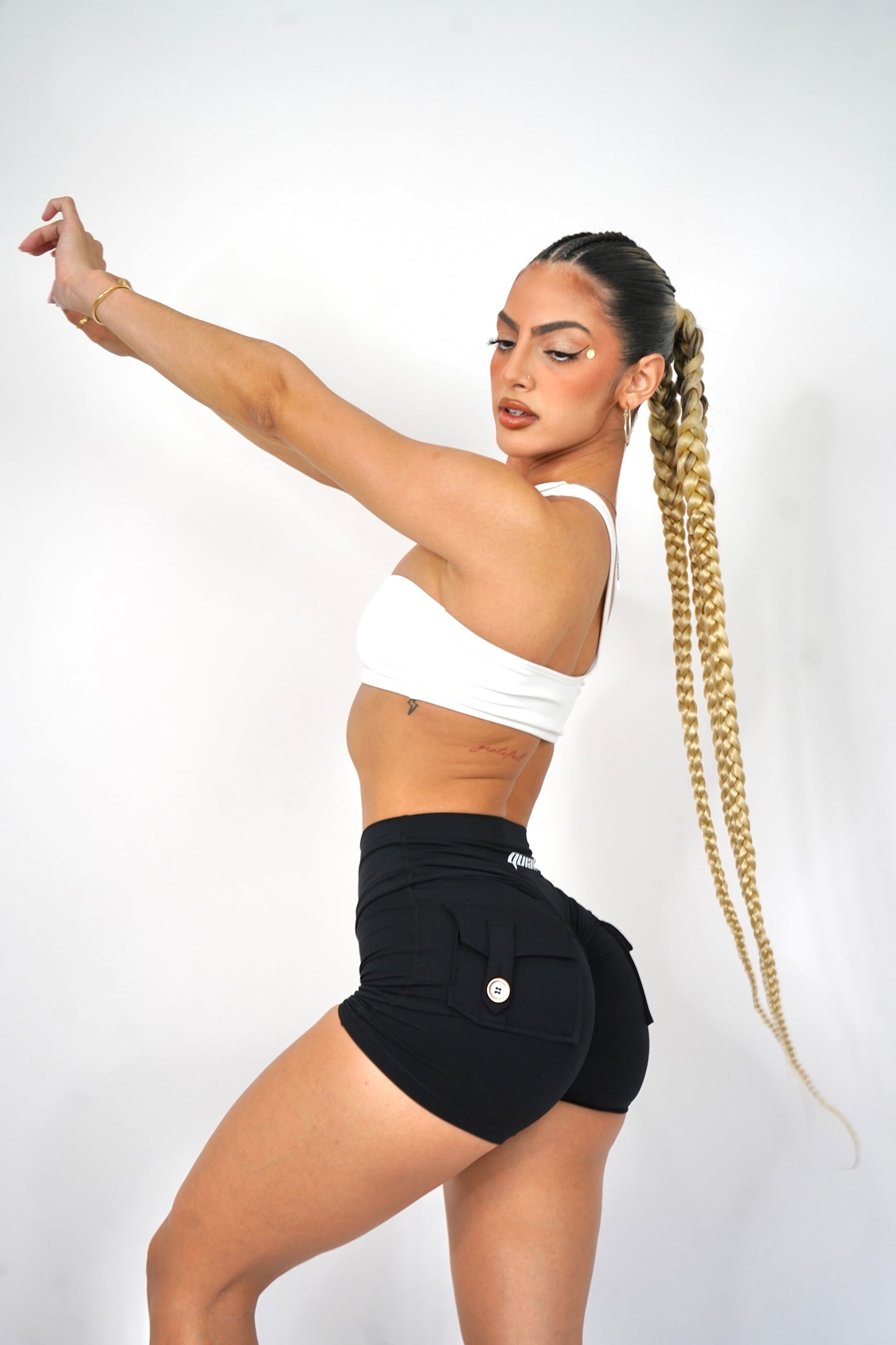 Black “IT GIRL” Shorts