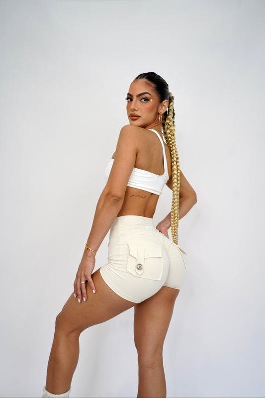 Beige “IT GIRL” Shorts