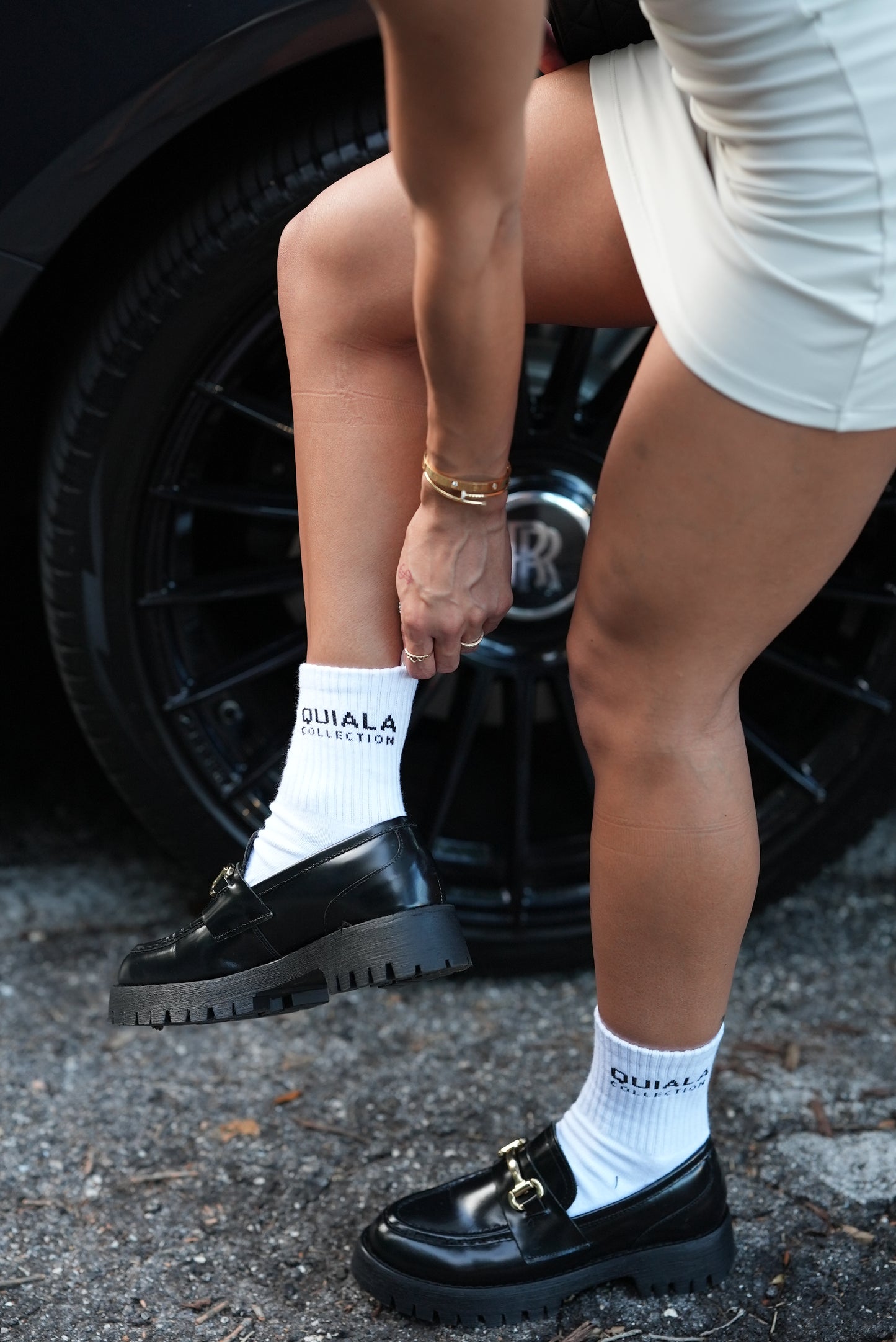 Unisex half crew QC sock