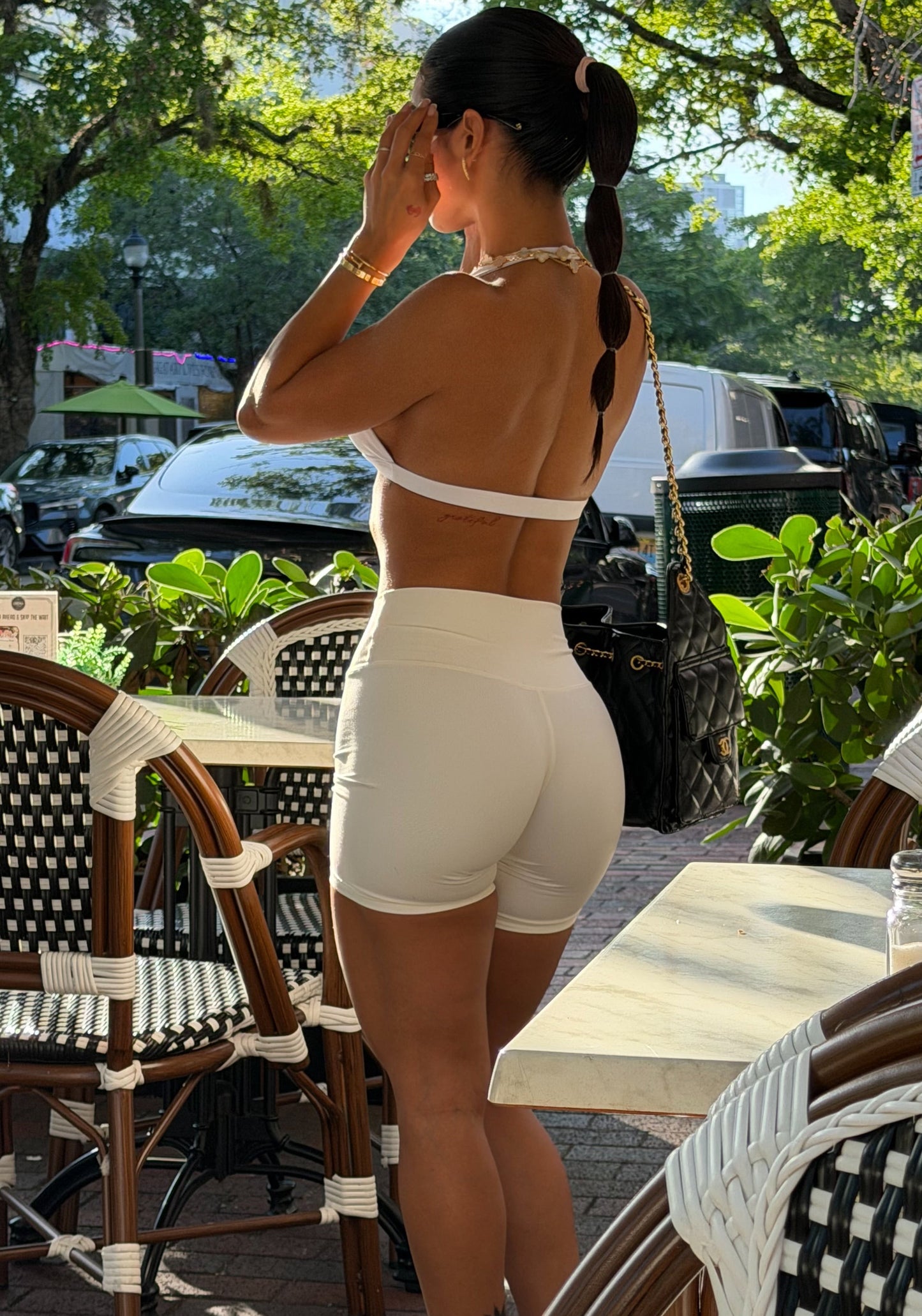 Signature Sculpt Backless Halter White